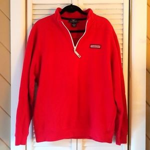 Mens large red vineyard vines pullover sweatshirt